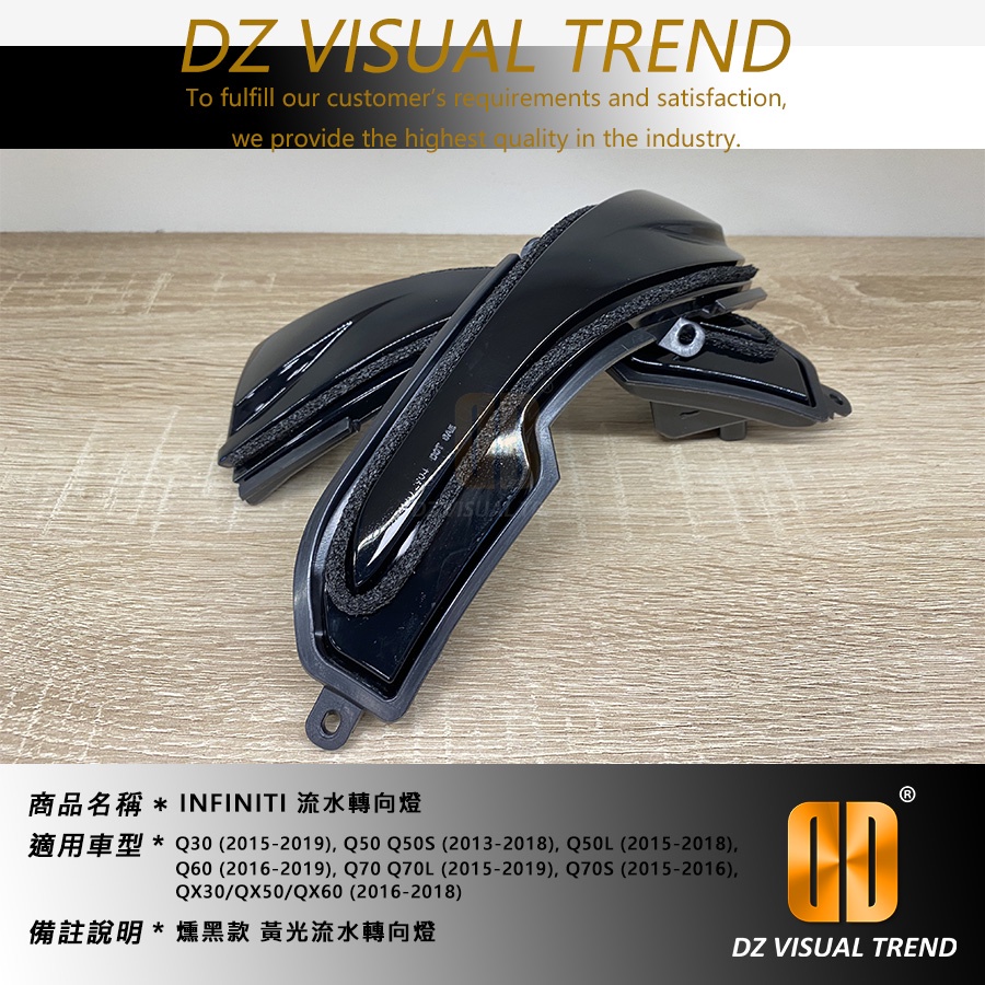 【大眾視覺潮流精品】INFINITI Q系列 QX系列 流光 流水轉向燈 後視鏡方向燈